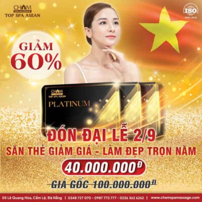 Thẻ vip đón lễ tại Cham Spa & Massage