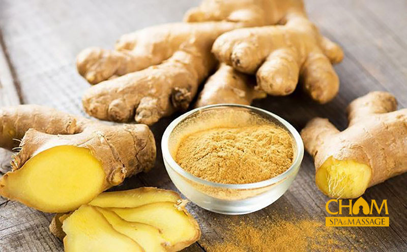 Công dụng của gừng Cham Spa & Massage