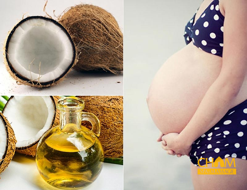 Hướng dẫn chi tiết cách sử dụng dầu dừa trị rạn da cho mẹ bầu Cham Spa & Massage