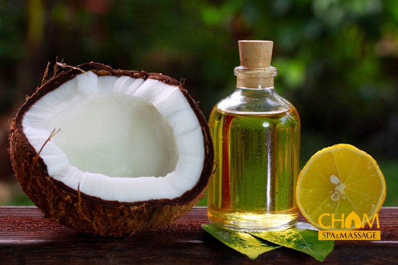 Trị rạn da bằng dầu dừa và chanh Cham Spa & Massage
