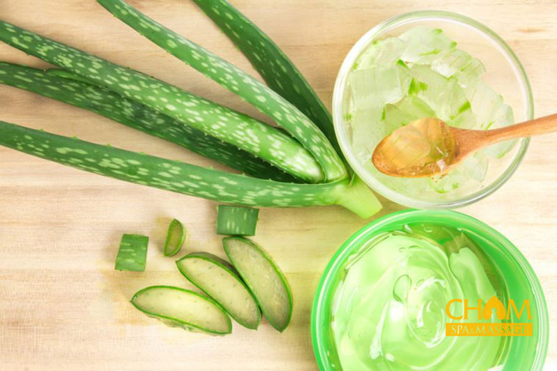 Hết mụn đẹp da tức thì bằng từ một nhánh nha đam tại nhà Cham Spa & Massage