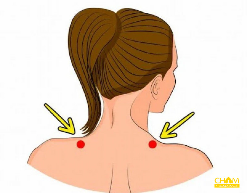 Bấm huyệt đau vai gáy