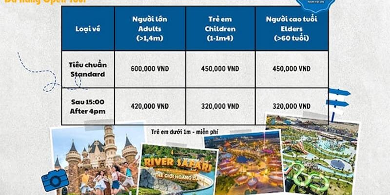 Vinpearl Nam Hội An - Giá vé Vinpearl Nam Hội An